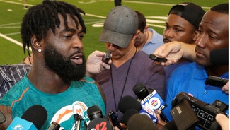 Next Story Image: After missing earlier drills, Jones is at Dolphins mini-camp